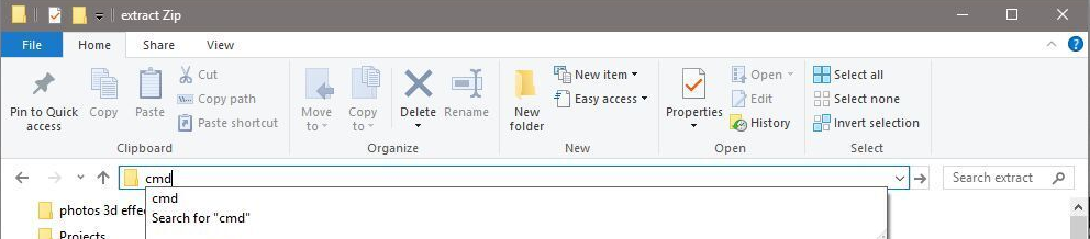 cmd file explorer